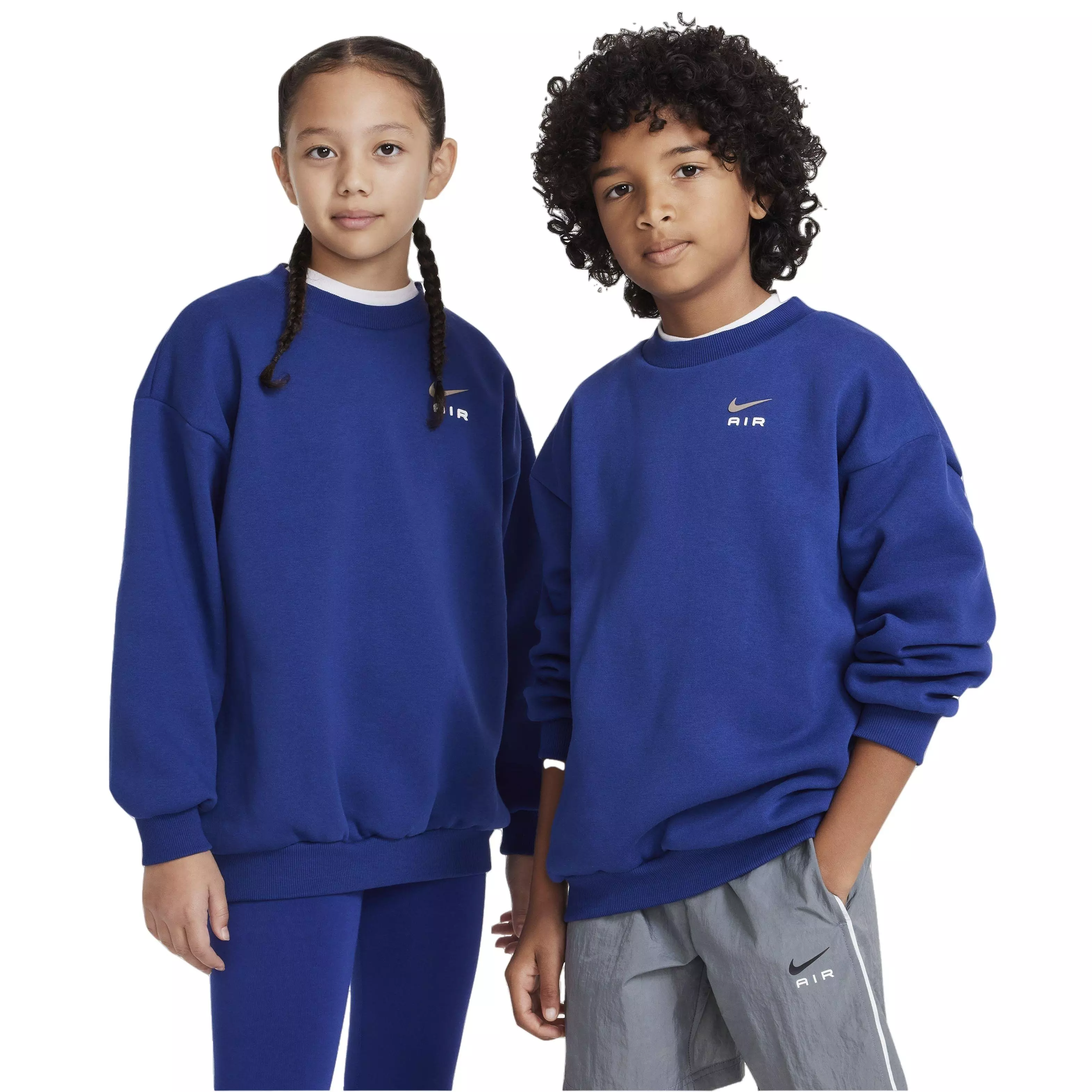 Nike Big Kids Sportswear Air Icon Fleece Crewneck Sweatshirt